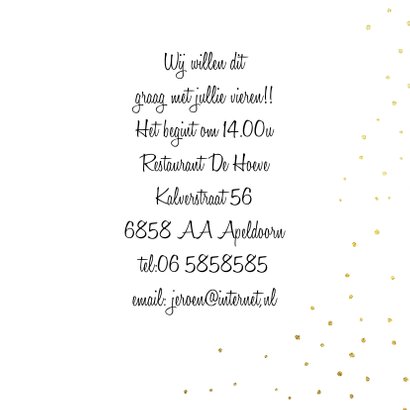 Huwelijksjubileum hart goud 3
