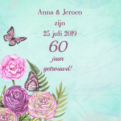 huwelijksjubileum hart rozen 2