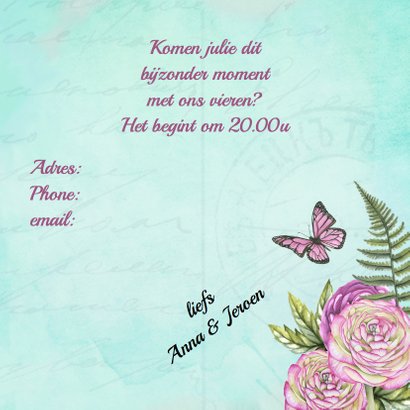 huwelijksjubileum hart rozen 3
