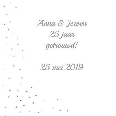 Huwelijksjubileum zilver hart 2