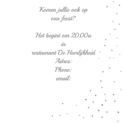 Huwelijksjubileum zilver hart 3