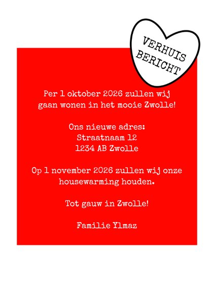 I love.. verhuisbericht - DH 3