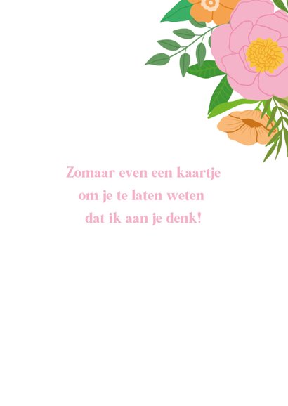 Ik denk aan je kaart met bloemen 3