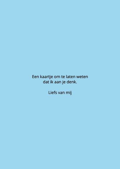 Ik denk aan jou kaartje met rebus 3