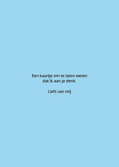 Ik denk aan jou kaartje met rebus 3