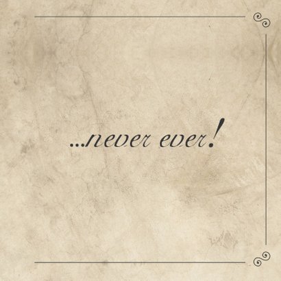 I'll never let you go... - BK 3