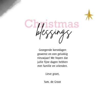 Illustratieve kerstkaart 3 koningen christmas blessings 3