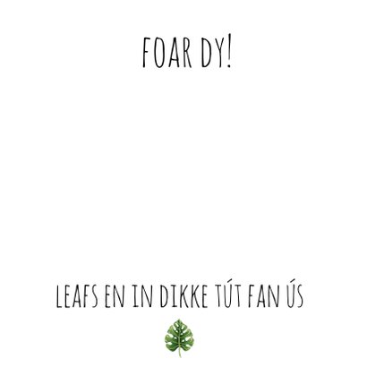 In dikke krûp oer de post foar dy 3