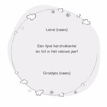 Inkleurkaart met schaatsend meisje 3