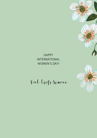 International Women's Day kaart  3