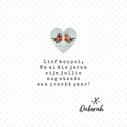 ... jaar getrouwd vogeltjes 3