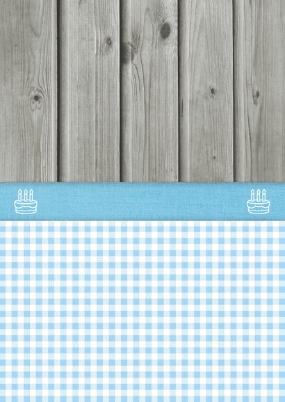 Jaarkaart Hout Blauw Jongen Achterkant