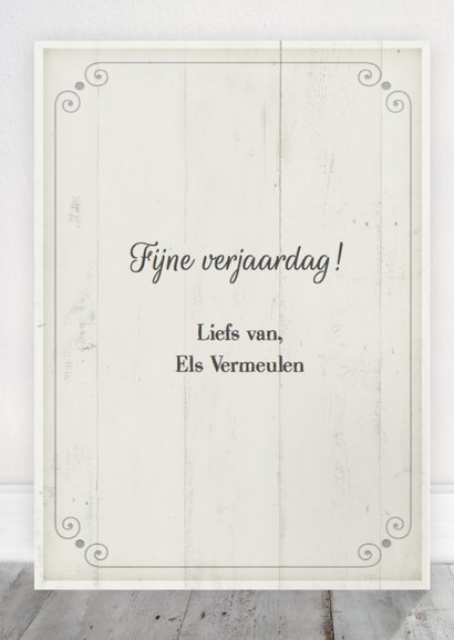 Jarig Houten bord CliniClowns 3
