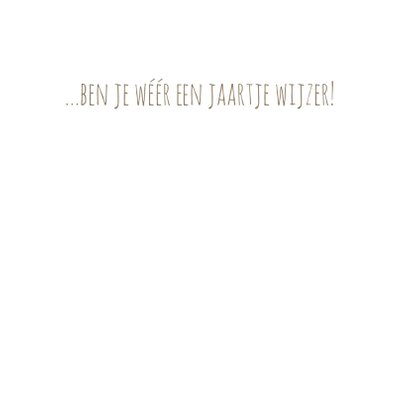 Jarig - Jaartje Wijzer - MW 3