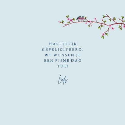 Jarig UIL bloemen vlinders vrolijk lente 3