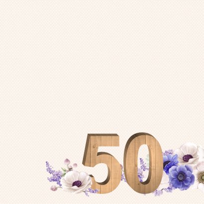 Jarigkaart anemonen 50 jaar 2
