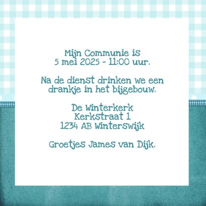 Jeans groen Communie - BK 3