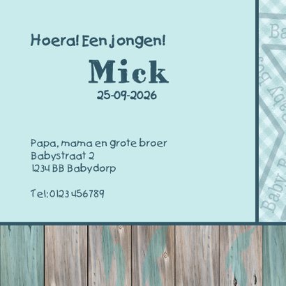 Jongen geboren GROTE BROER 3