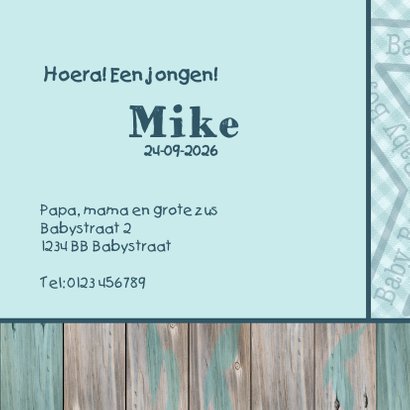 Jongen geboren GROTE ZUS 3