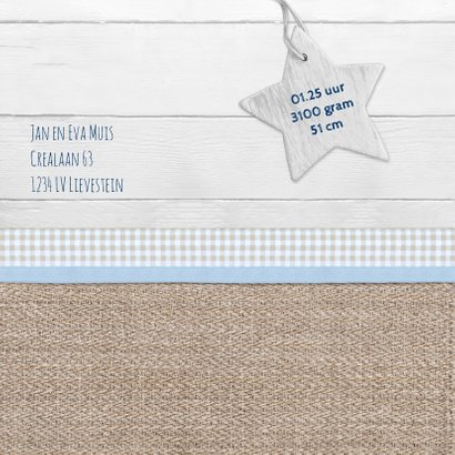 Jongen muizenhart - jute & hout 2