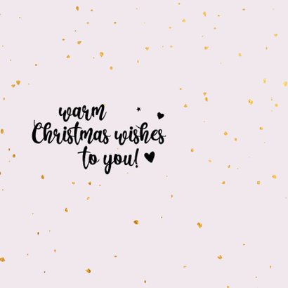 Joy to the world - zwart en goud - kerstkaart 2