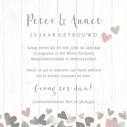 Jubileum 25 zilveren hartjes 3