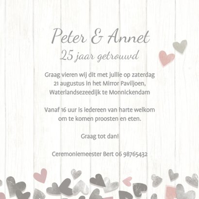 Jubileum 25 zilveren hartjes 3