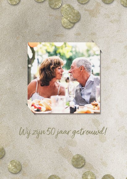 Jubileum 50 jaar goud confetti 2