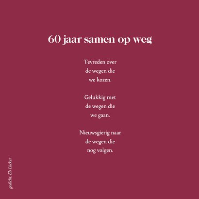 Jubileum 60 jaar getrouwd 2