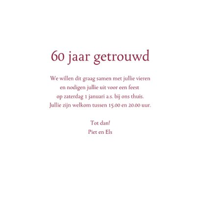 jubileum 60 jaar getrouwd 3