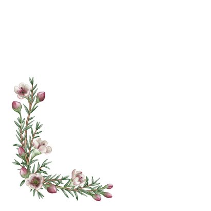 Jubileum bloemenkrans roze bloemen aanpasbaar jaartal 2