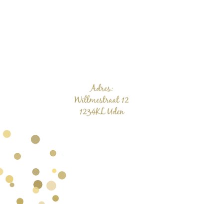 Jubileum confetti goud av 2