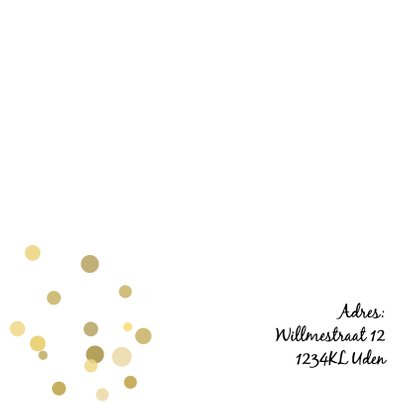 Jubileum confetti goud av 2