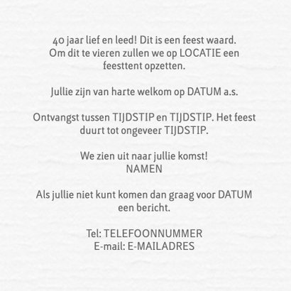 Jubileum feest datum RB 3
