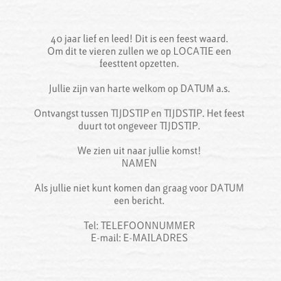 Jubileum feest datum RB 3