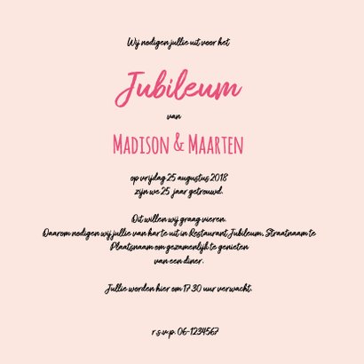 Jubileum Getrouwd 25 jaar 3