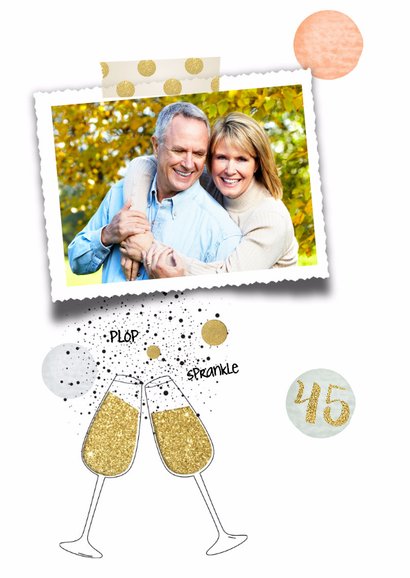 Jubileum huwelijk 45 - confetti 2