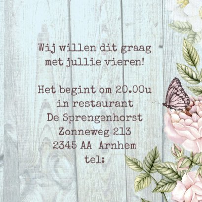 jubileum huwelijk hart bloemen 3