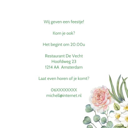 Jubileum huwelijk rozen op hout 3