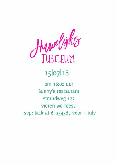 Jubileum Huwelijk Zomerfeest 3