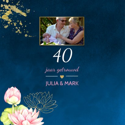 Jubileum lotusbloemen 2