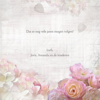 Jubileum met rozen en hortensia 3