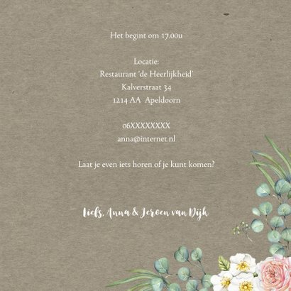 Jubileum rozen met eucalyptus 3