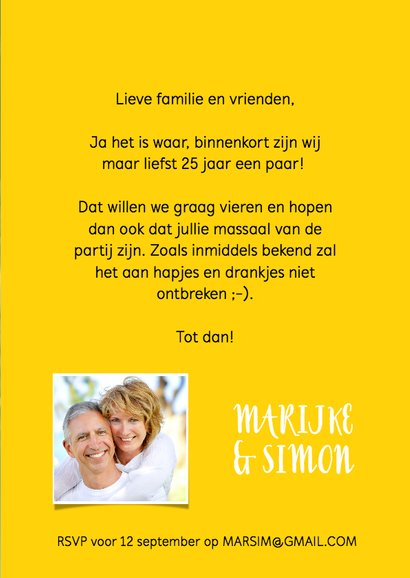 Jubileum trendy wegwijzer kleur 3