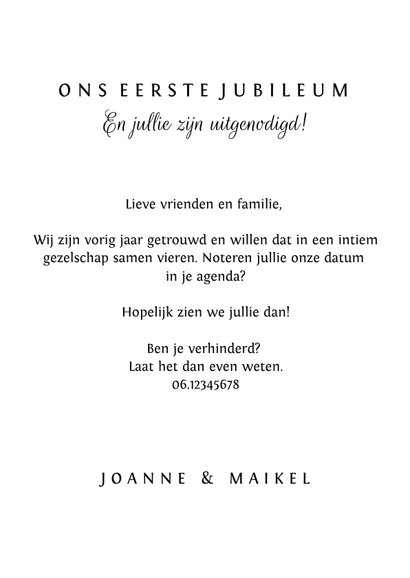 Jubileum trouwdag save the date stijlvol goudlook 3