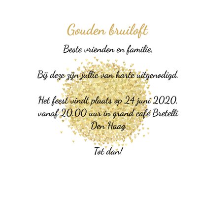 Jubileum vijftig goud av 3