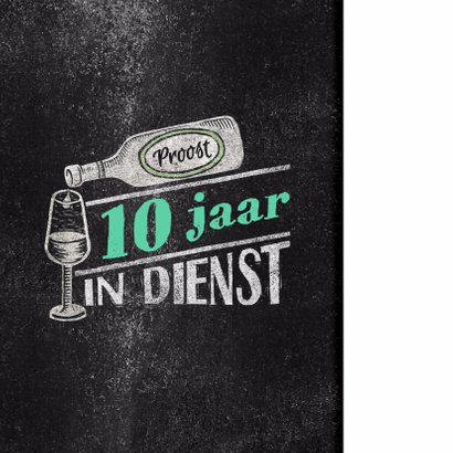 Jubileum werknemer krijtbord stijlvol 2