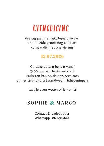 Jubileumfeest wegwijzers hout slingers 40 jaar 3