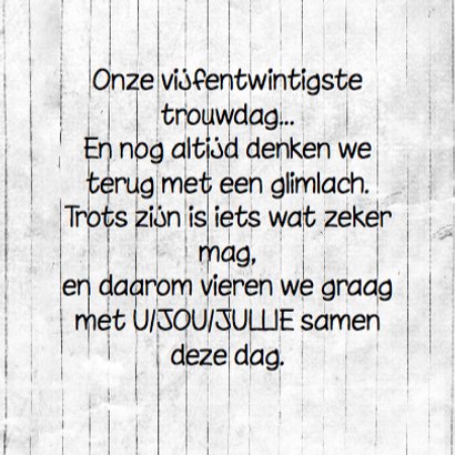 Jubileumfeest zelf invullen e 3
