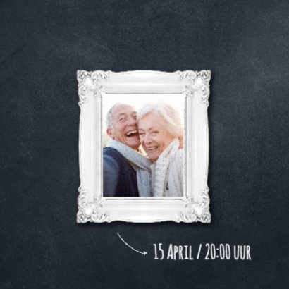 Jubileumkaart 40 jaar krijtbord 2